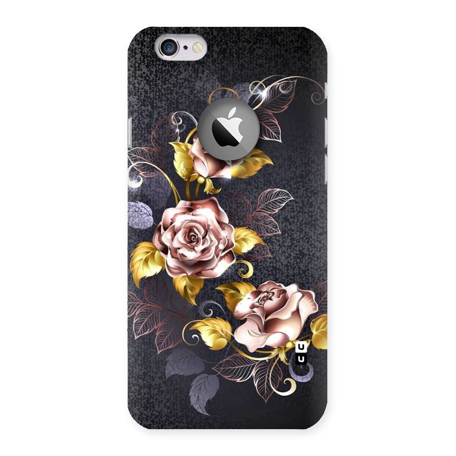 Beautiful Old Floral Design Back Case for iPhone 6 Logo Cut