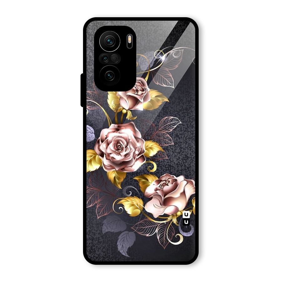 Beautiful Old Floral Design Glass Back Case for Mi 11x