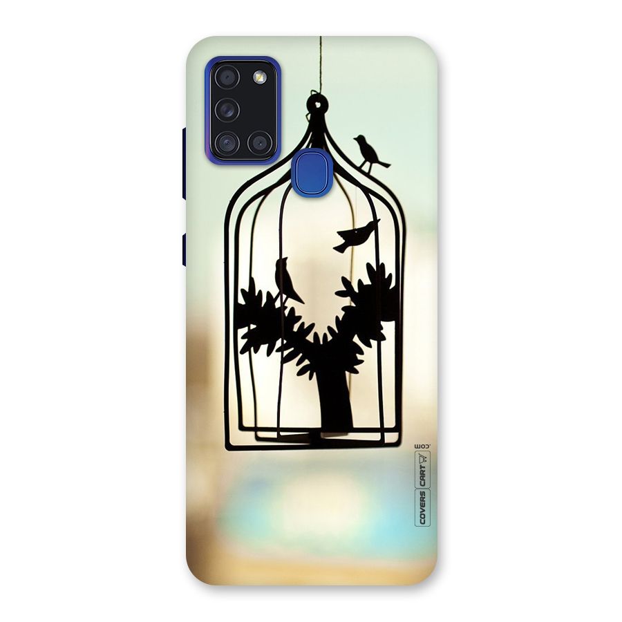 Beautiful Pegion Cage Back Case for Galaxy A21s