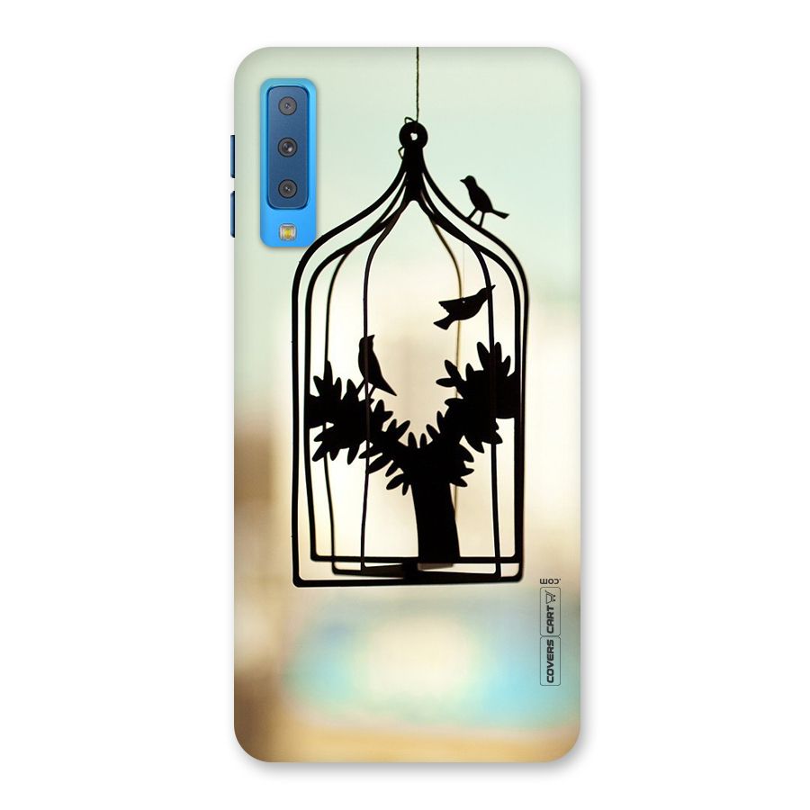 Beautiful Pegion Cage Back Case for Galaxy A7 (2018)