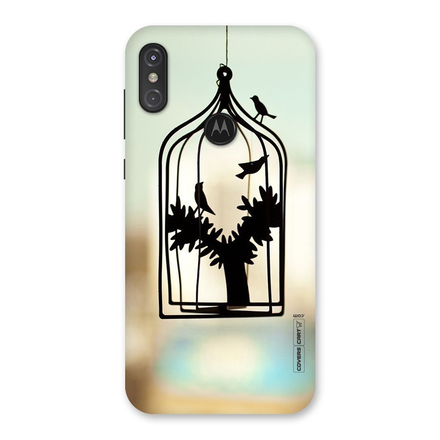 Beautiful Pegion Cage Back Case for Motorola One Power