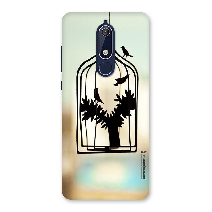 Beautiful Pegion Cage Back Case for Nokia 5.1