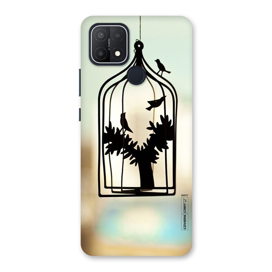 Beautiful Pegion Cage Back Case for Oppo A15
