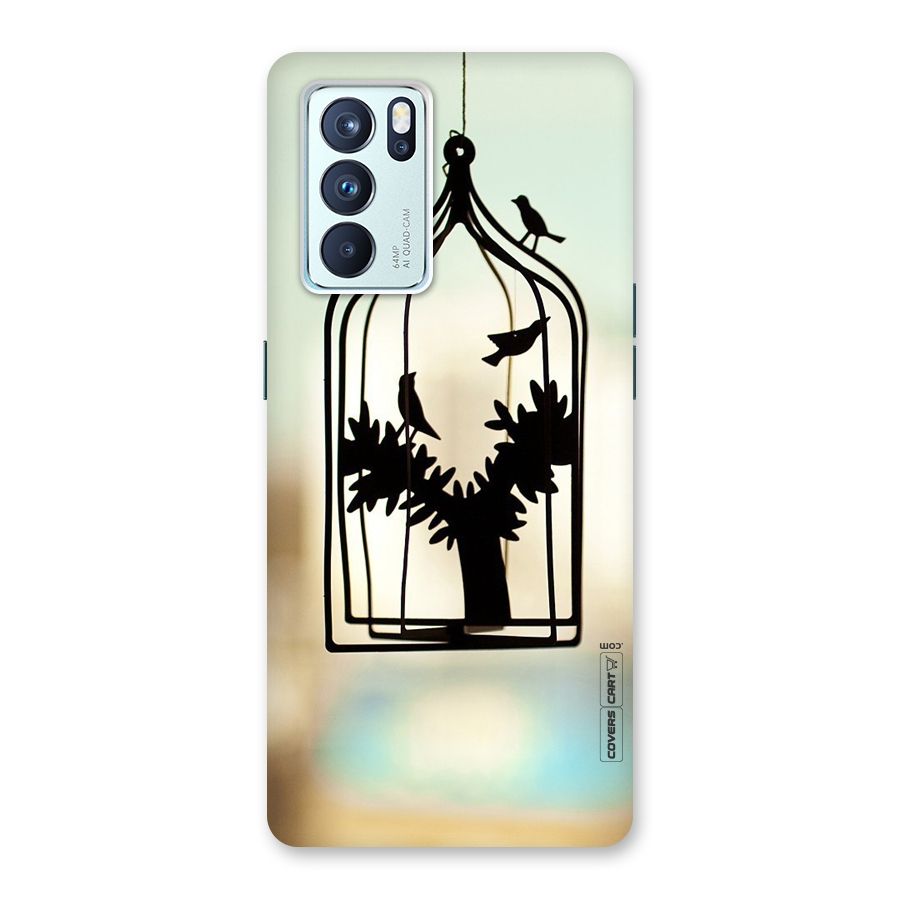 Beautiful Pegion Cage Back Case for Oppo Reno6 Pro 5G
