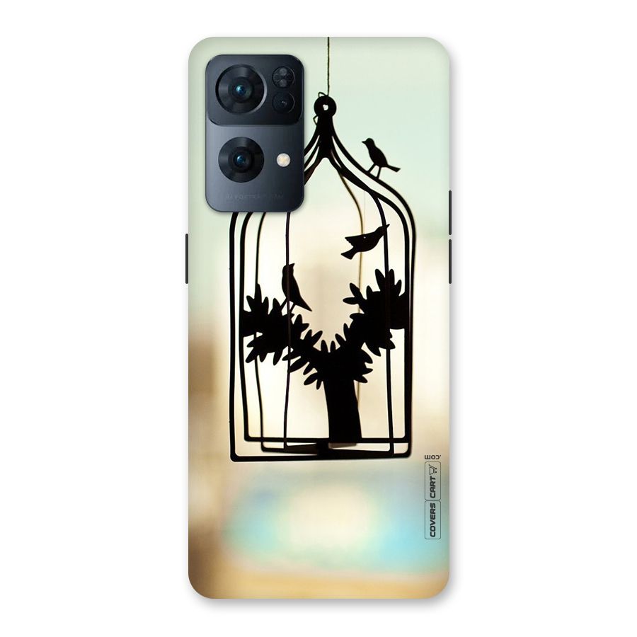 Beautiful Pegion Cage Back Case for Oppo Reno7 Pro 5G