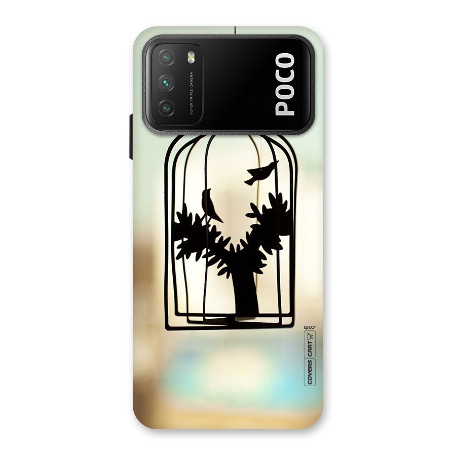 Beautiful Pegion Cage Back Case for Poco M3