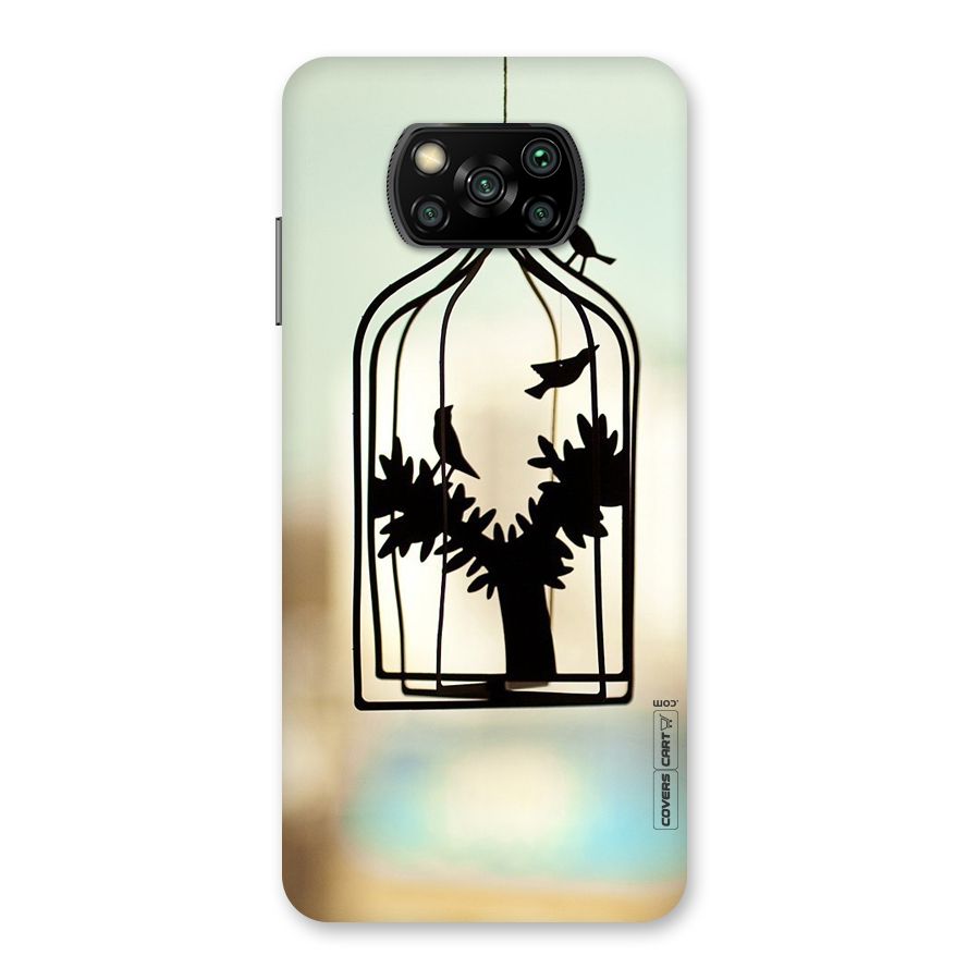 Beautiful Pegion Cage Back Case for Poco X3