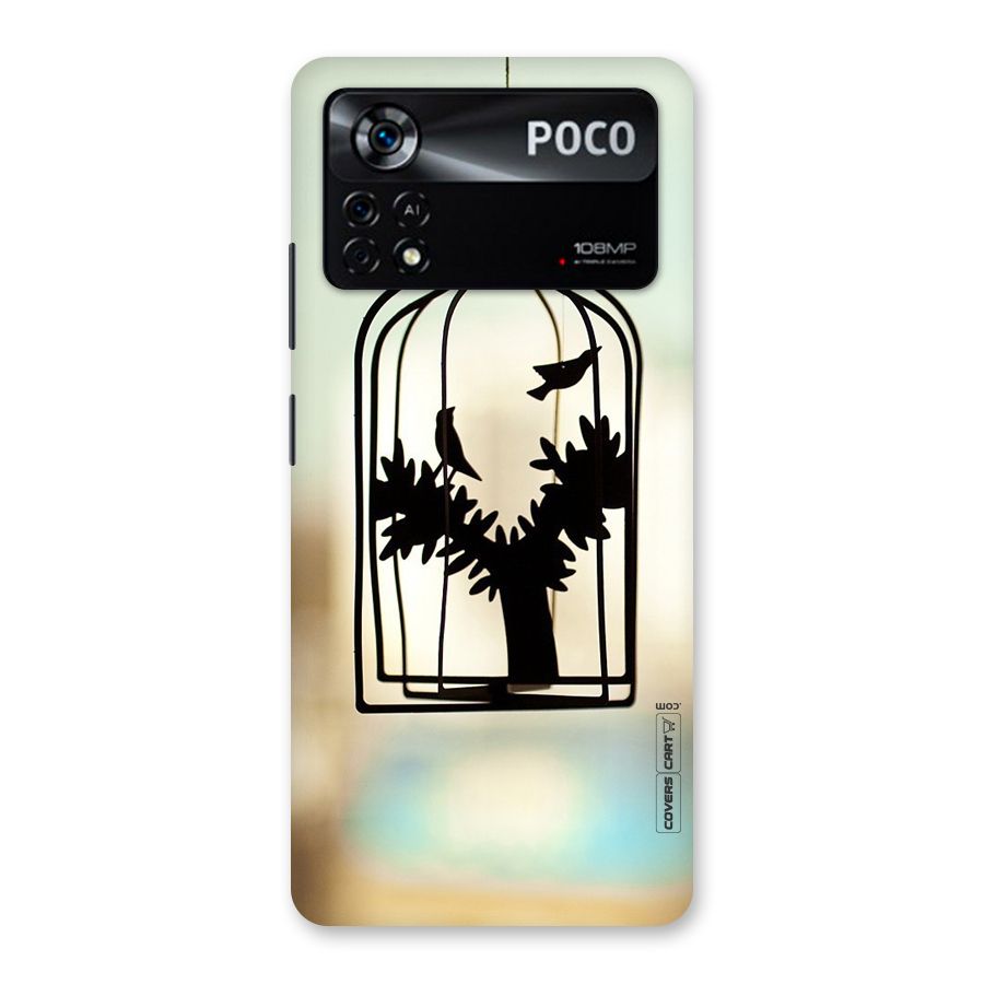 Beautiful Pegion Cage Back Case for Poco X4 Pro 5G