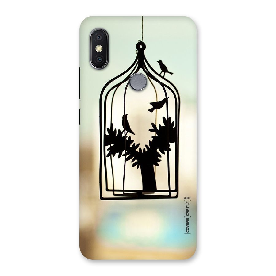 Beautiful Pegion Cage Back Case for Redmi Y2