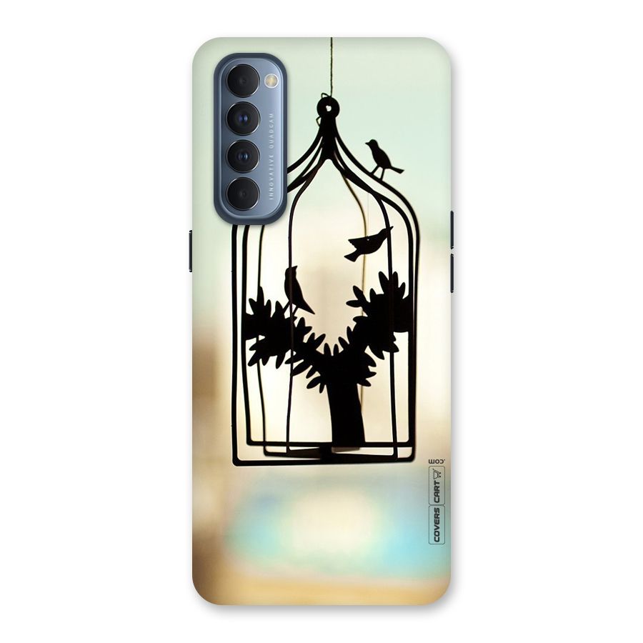 Beautiful Pegion Cage Back Case for Reno4 Pro