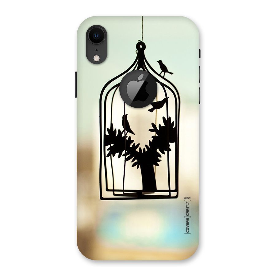 Beautiful Pegion Cage Back Case for iPhone XR Logo Cut