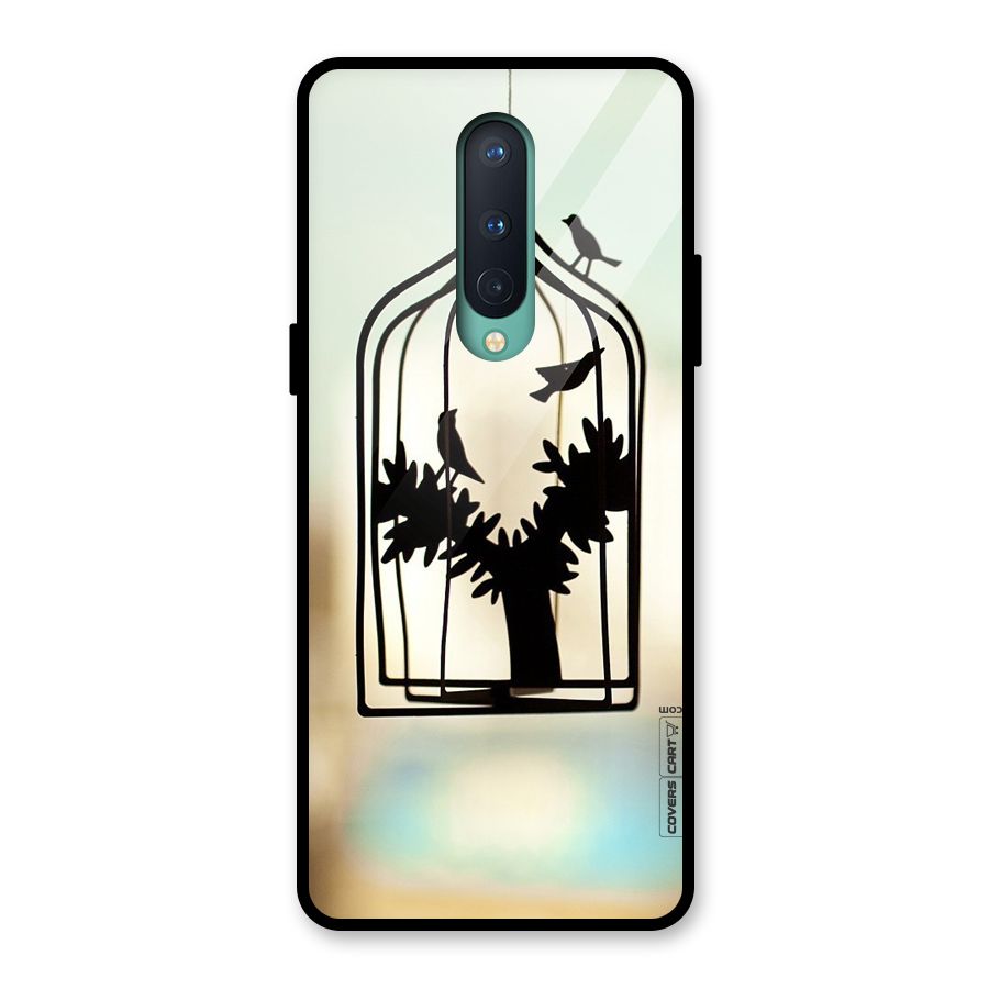 Beautiful Pegion Cage Glass Back Case for OnePlus 8