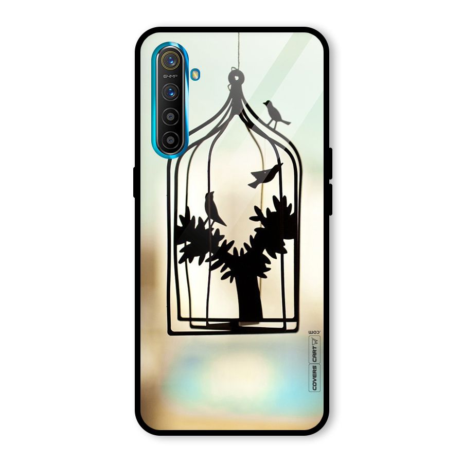 Beautiful Pegion Cage Glass Back Case for Realme X2