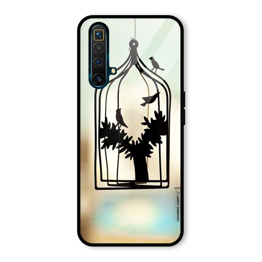 Beautiful Pegion Cage Glass Back Case for Realme X3 SuperZoom