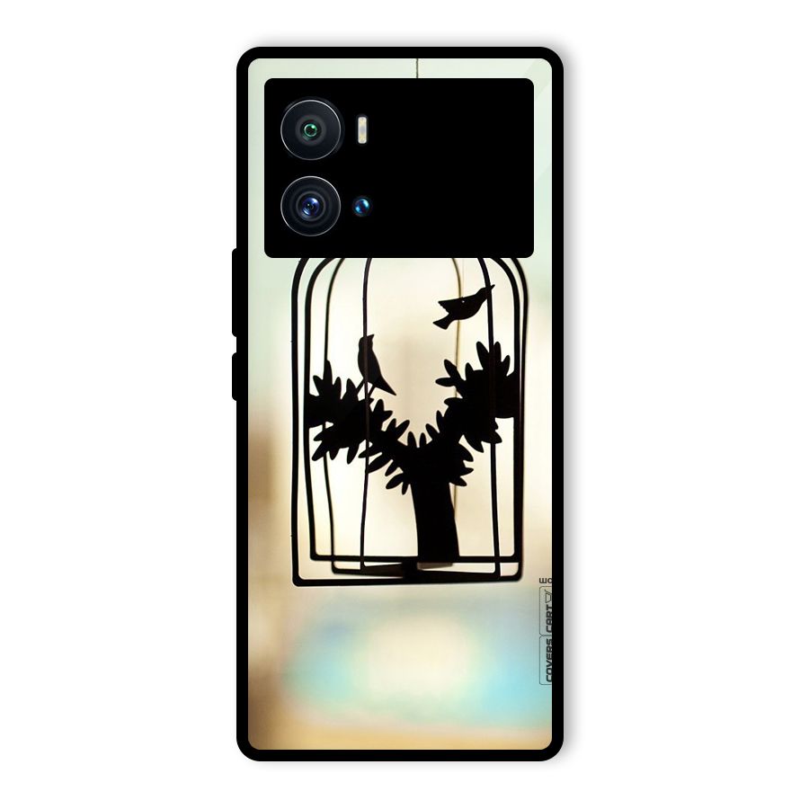 Beautiful Pegion Cage Glass Back Case for Vivo iQOO 9 Pro