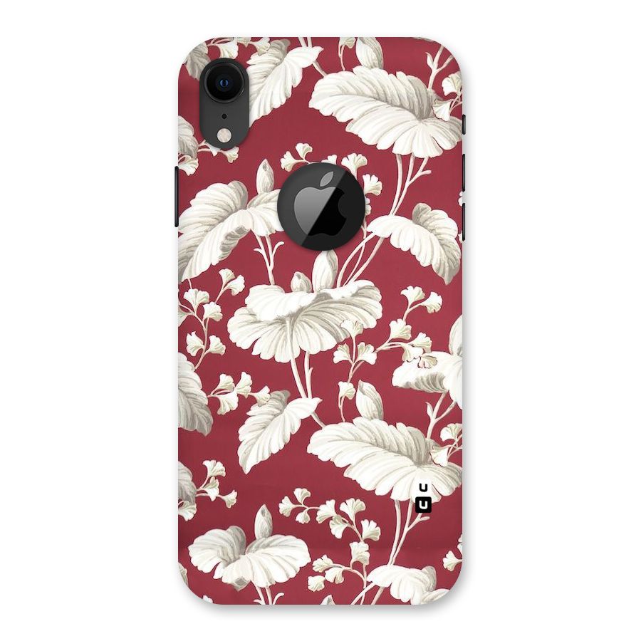 Beautiful Petals Back Case for iPhone XR Logo Cut