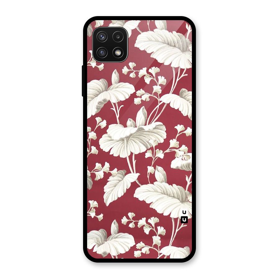 Beautiful Petals Glass Back Case for Galaxy A22 5G