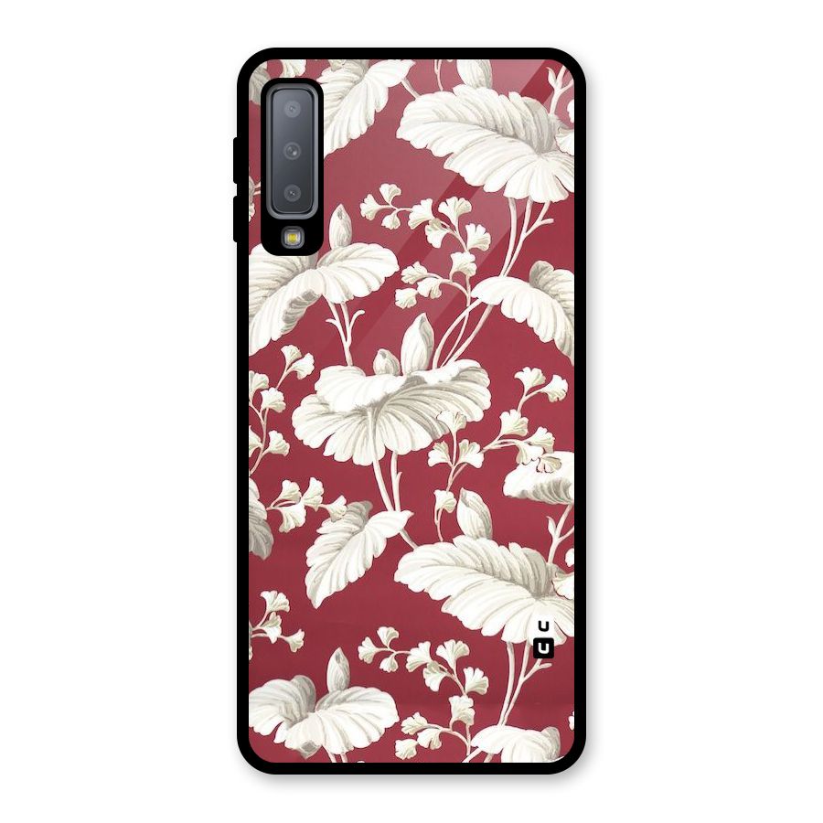 Beautiful Petals Glass Back Case for Galaxy A7 (2018)