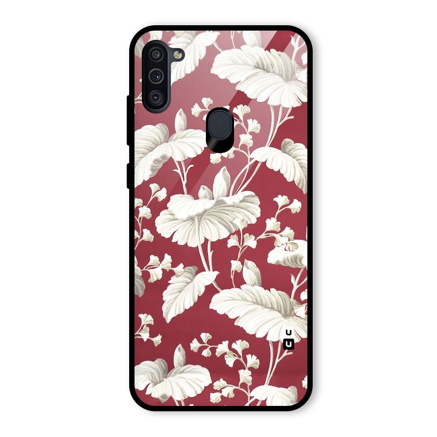 Beautiful Petals Glass Back Case for Galaxy M11