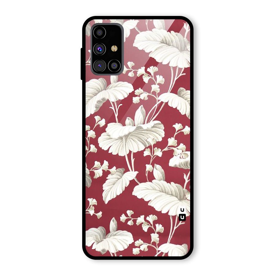 Beautiful Petals Glass Back Case for Galaxy M31s