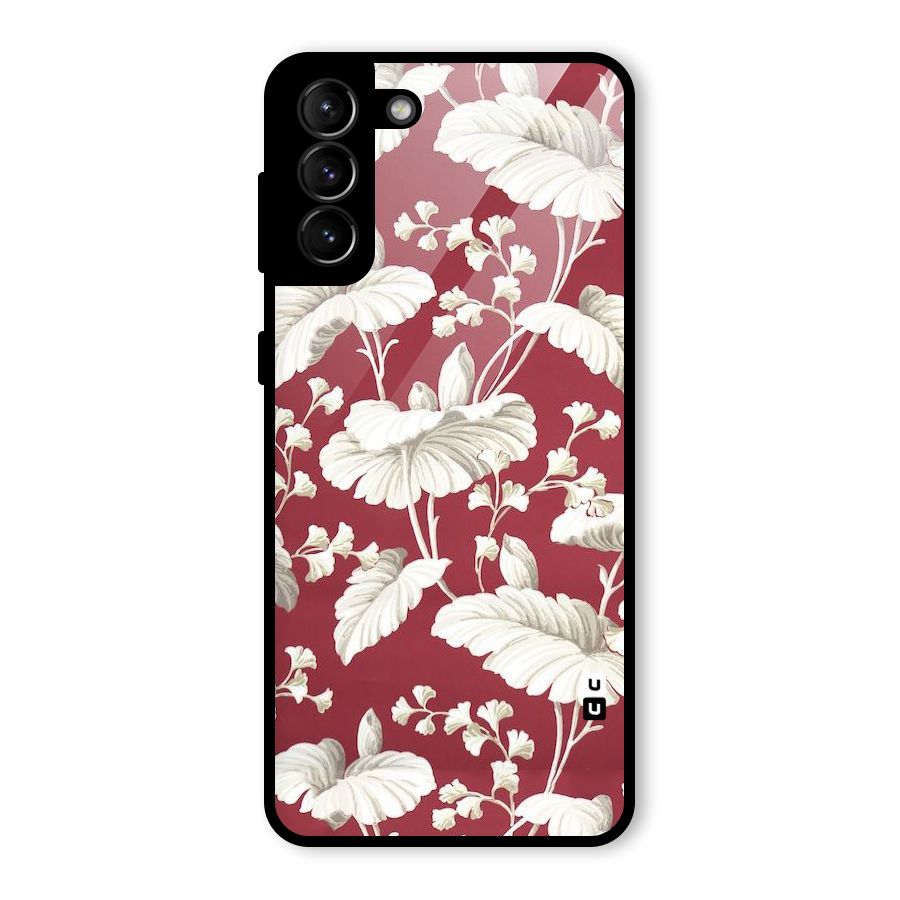 Beautiful Petals Glass Back Case for Galaxy S21 Plus