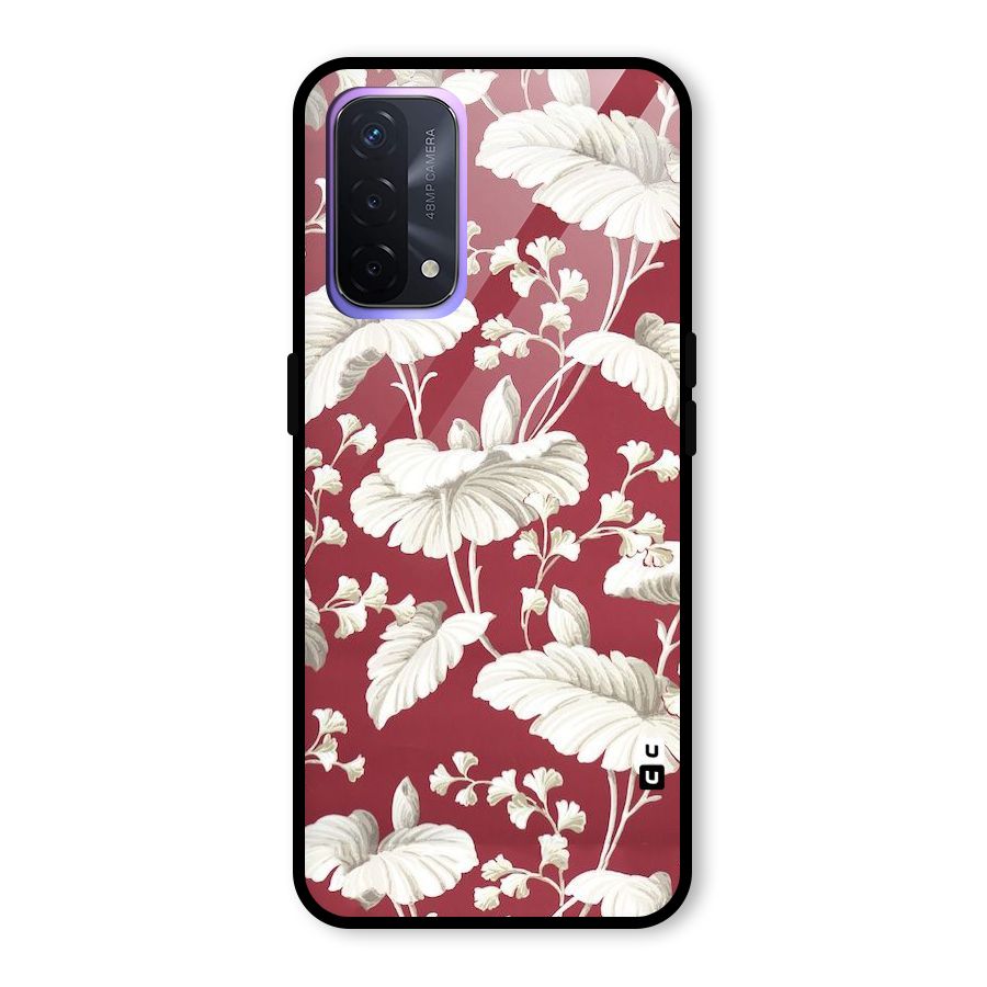 Beautiful Petals Glass Back Case for Oppo A74 5G