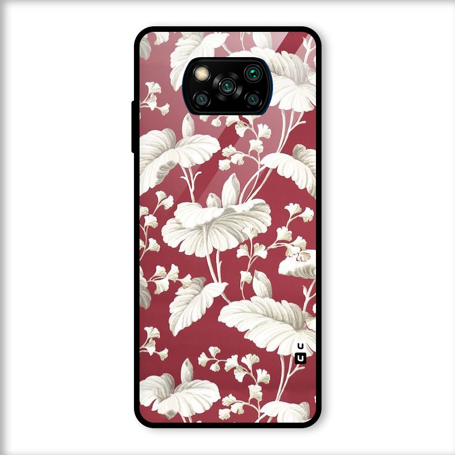 Beautiful Petals Glass Back Case for Poco X3