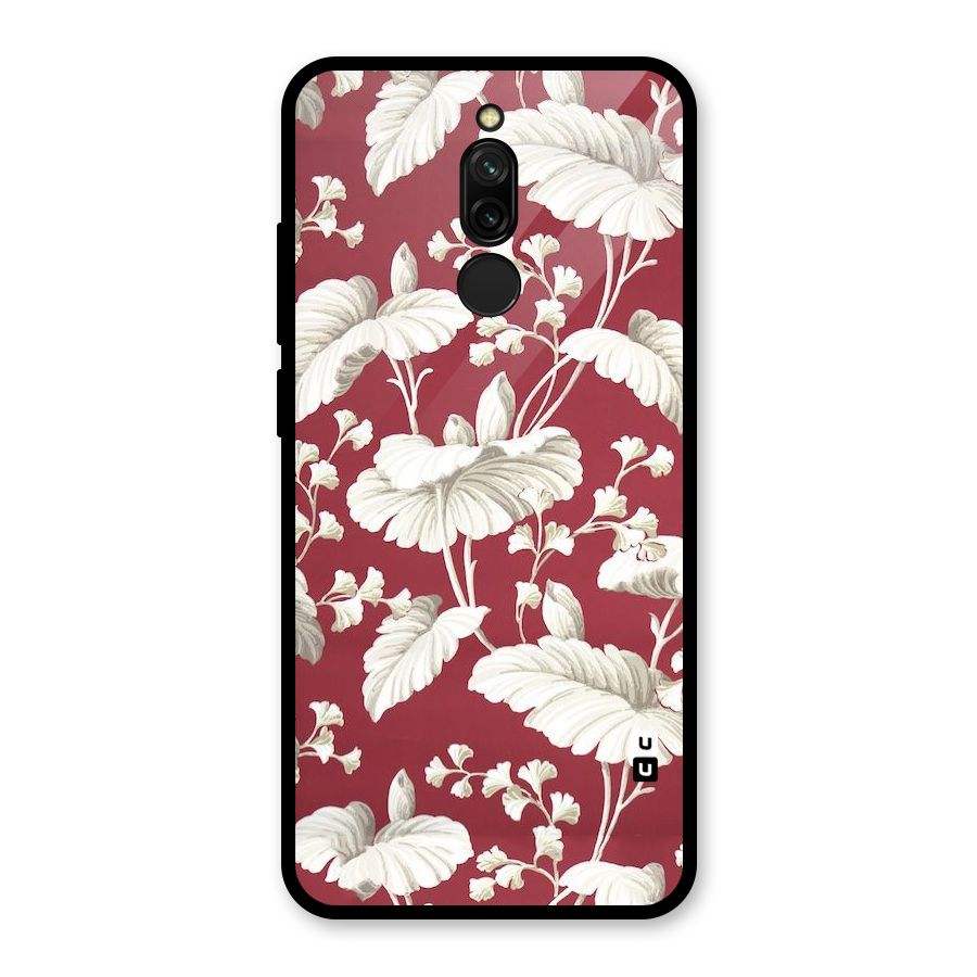 Beautiful Petals Glass Back Case for Redmi 8