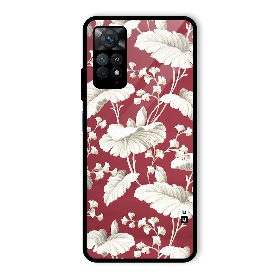 Beautiful Petals Glass Back Case for Redmi Note 11 Pro Plus 5G
