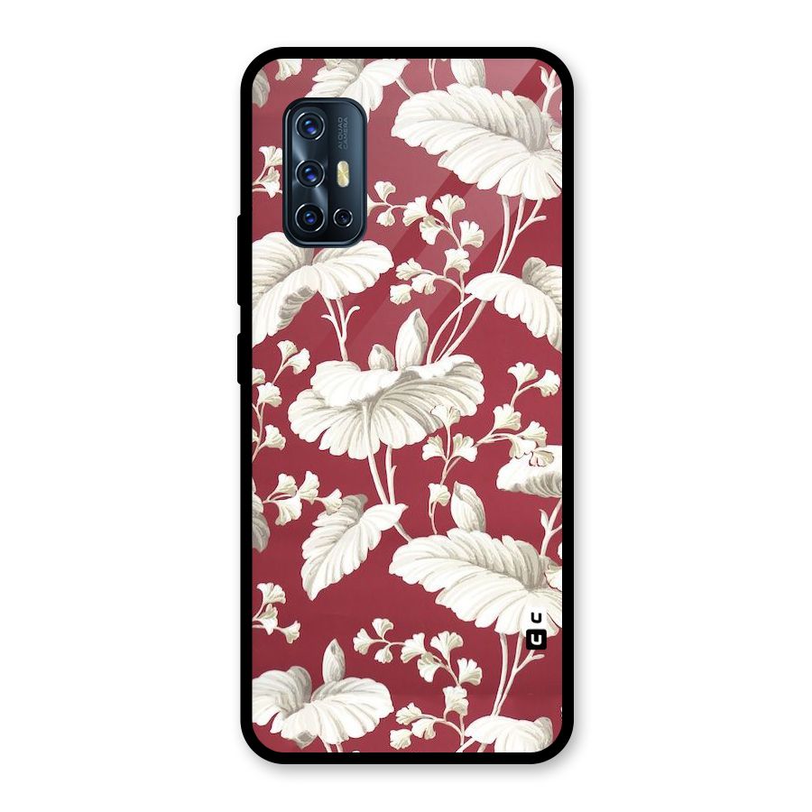 Beautiful Petals Glass Back Case for Vivo V17
