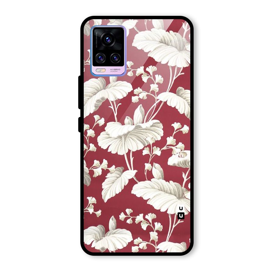 Beautiful Petals Glass Back Case for Vivo V20 Pro