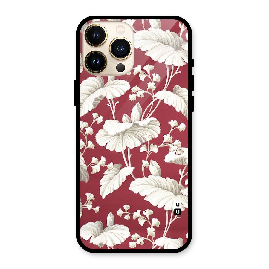 Beautiful Petals Glass Back Case for iPhone 13 Pro Max