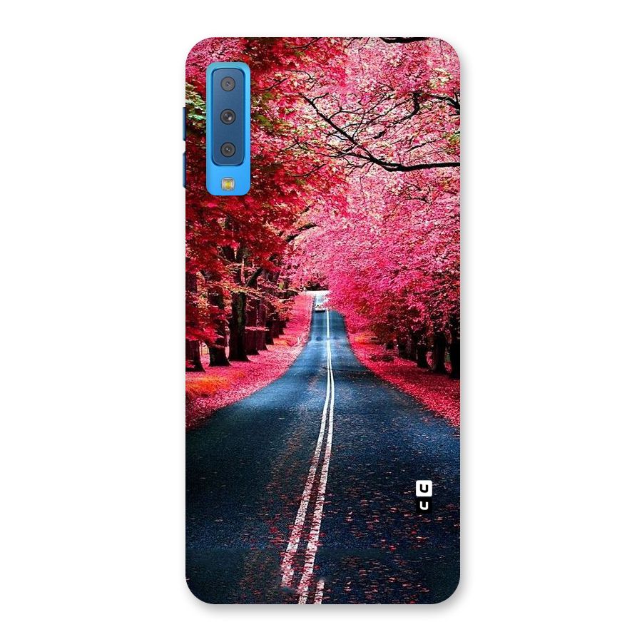 Beautiful Red Trees Back Case for Galaxy A7 (2018)