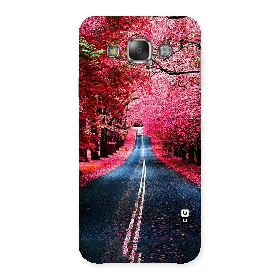 Beautiful Red Trees Back Case for Galaxy E7