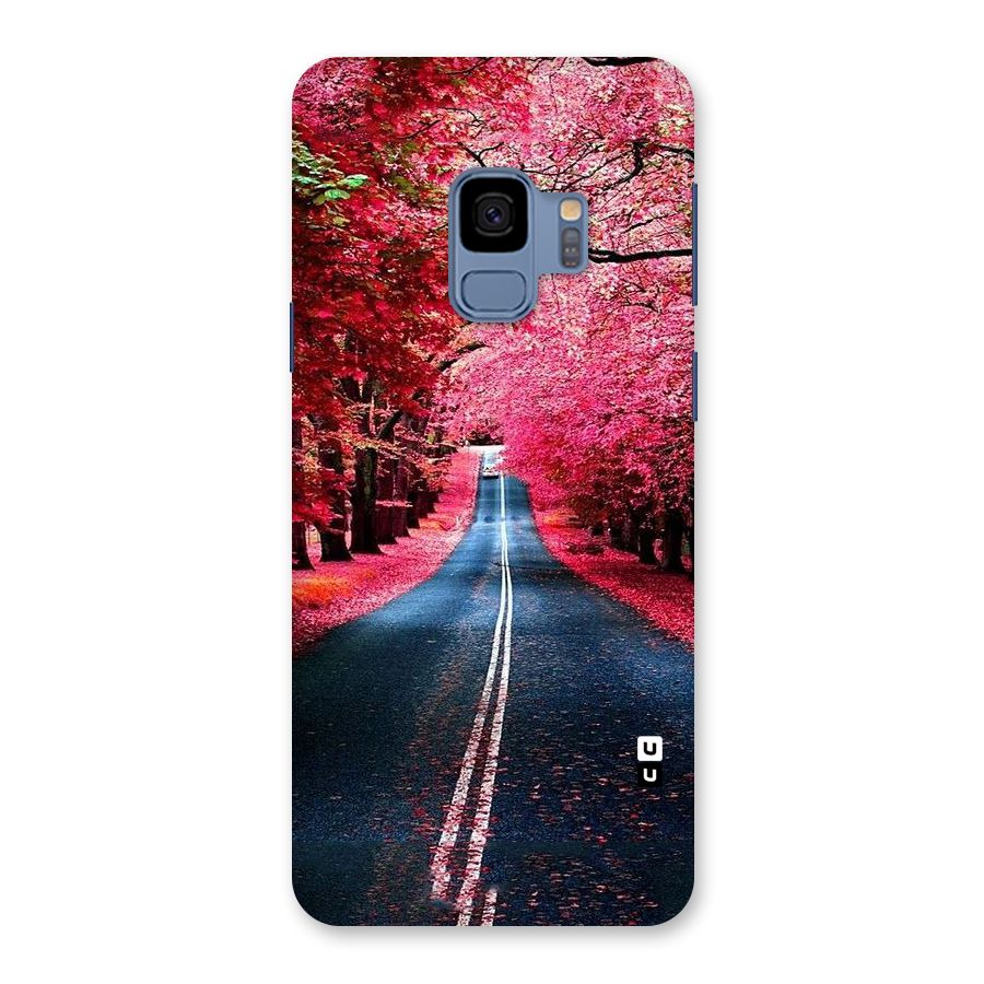 Beautiful Red Trees Back Case for Galaxy S9