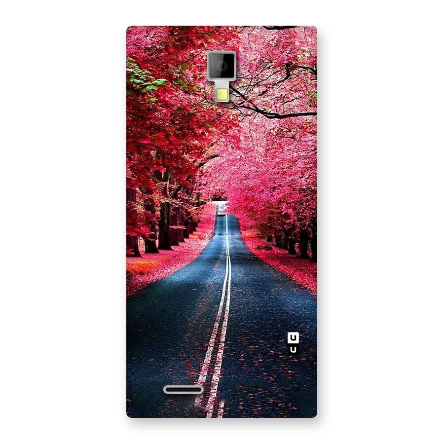 Beautiful Red Trees Back Case for Micromax Canvas Xpress A99