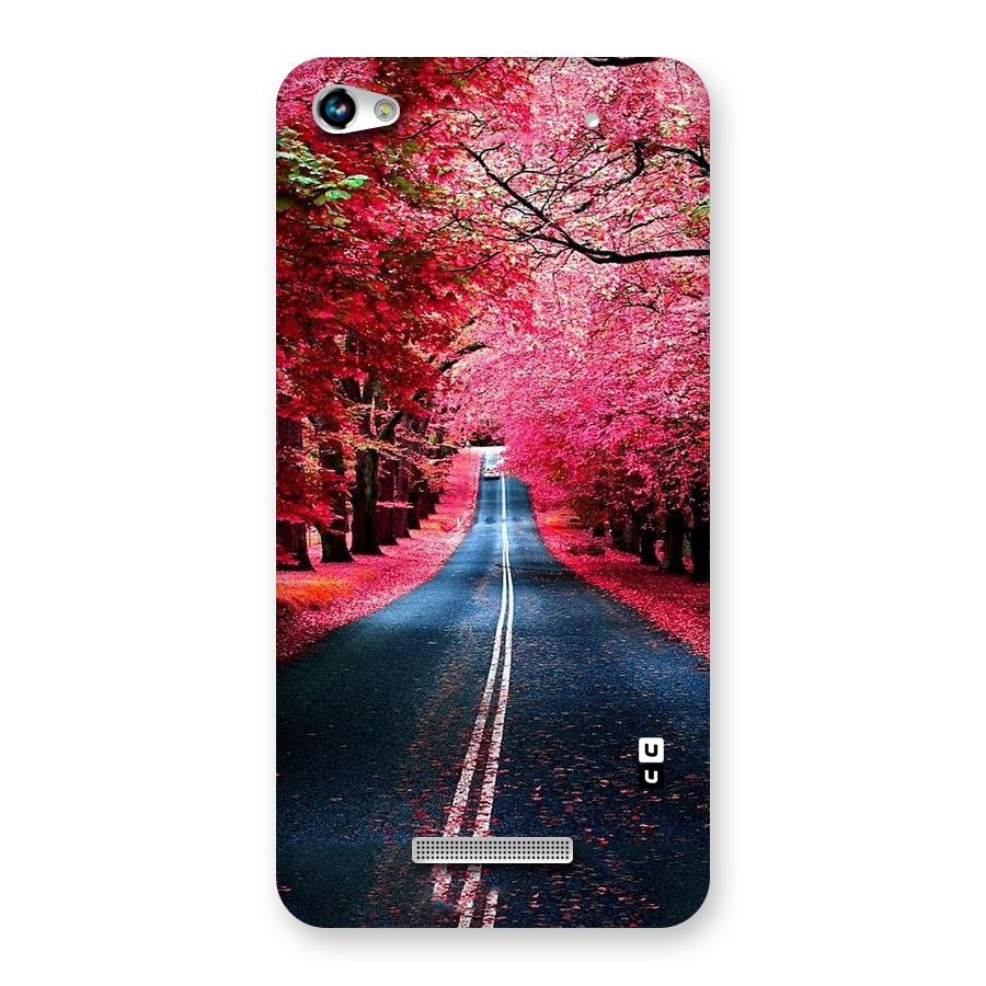 Beautiful Red Trees Back Case for Micromax Hue 2
