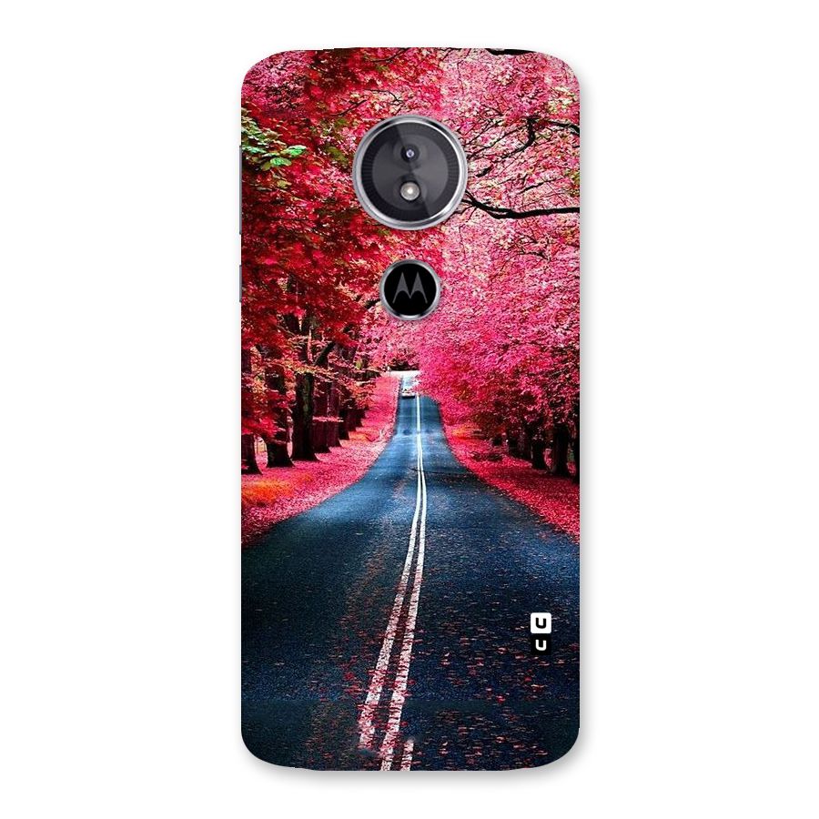 Beautiful Red Trees Back Case for Moto E5