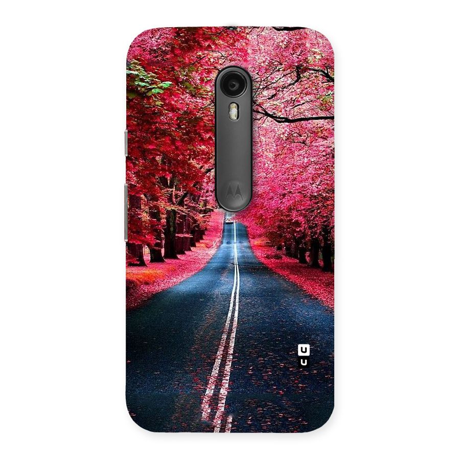 Beautiful Red Trees Back Case for Moto G Turbo