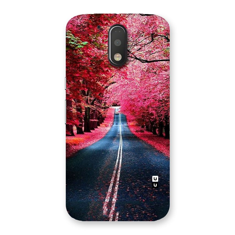Beautiful Red Trees Back Case for Motorola Moto G4 Plus