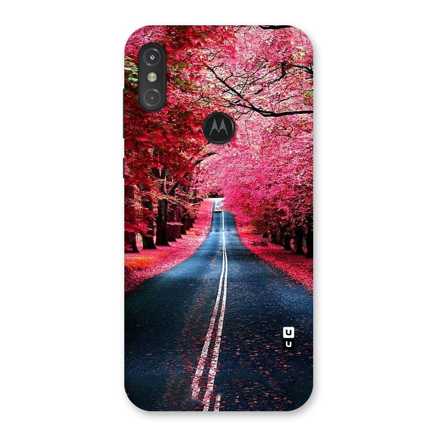 Beautiful Red Trees Back Case for Motorola One Power