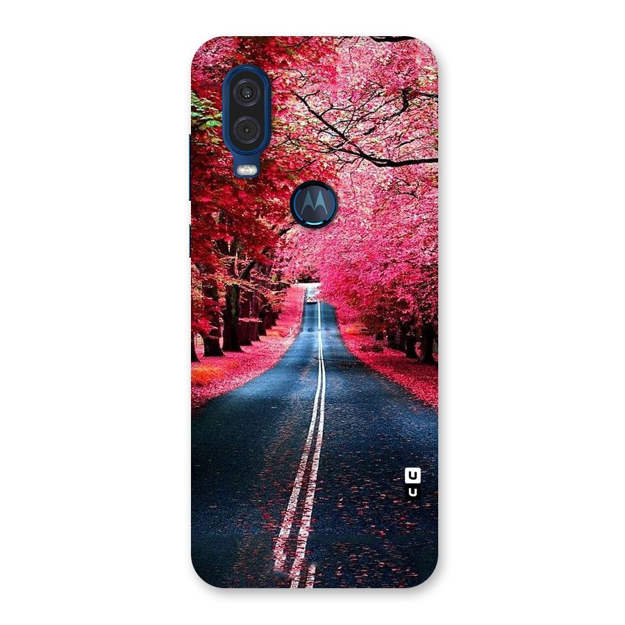 Beautiful Red Trees Back Case for Motorola One Vision