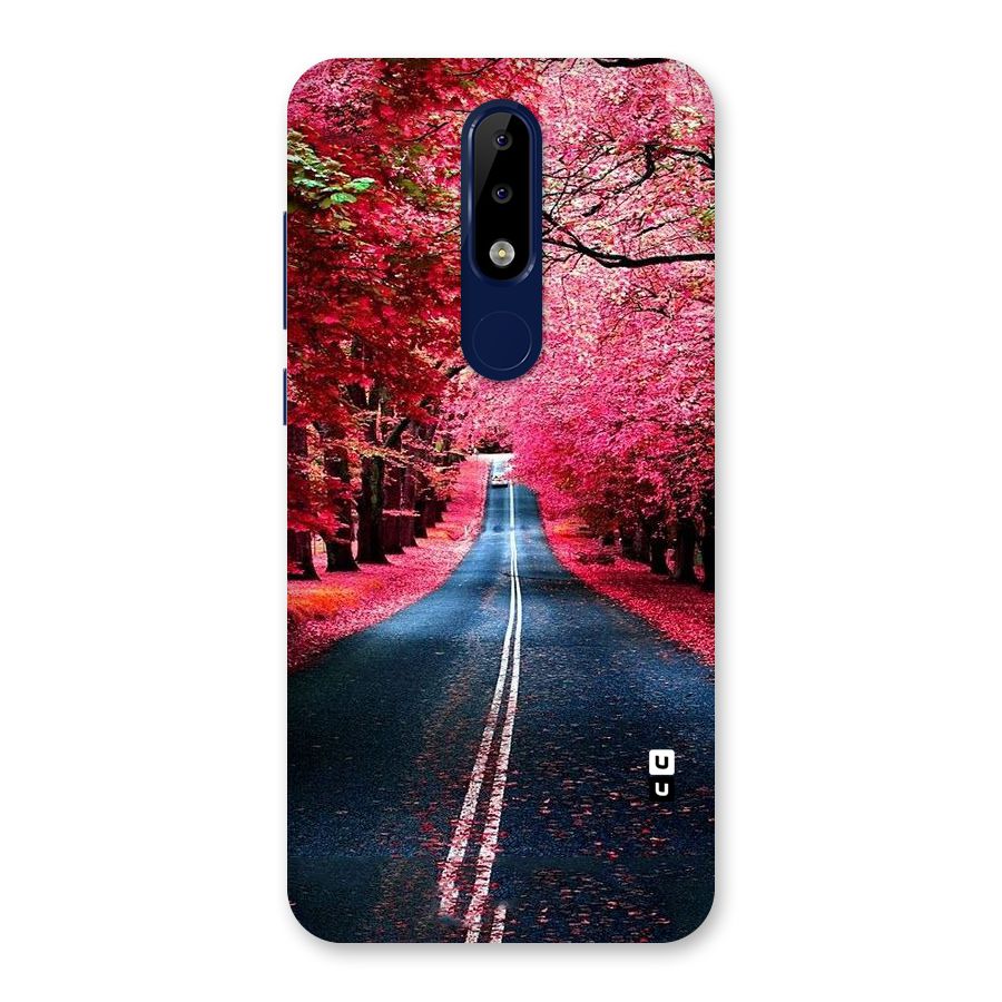 Beautiful Red Trees Back Case for Nokia 5.1 Plus