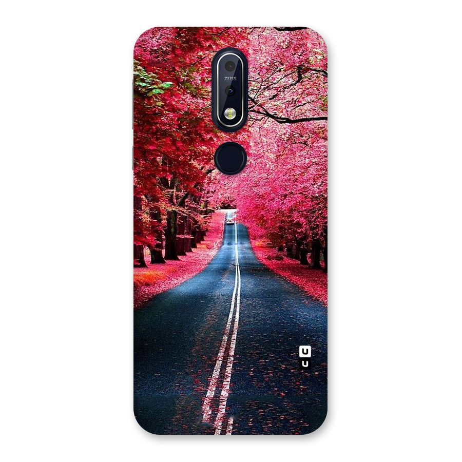 Beautiful Red Trees Back Case for Nokia 7.1