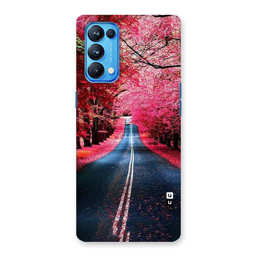 Beautiful Red Trees Back Case for Oppo Reno5 Pro 5G