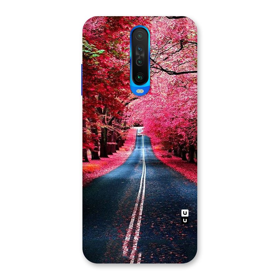 Beautiful Red Trees Back Case for Poco X2