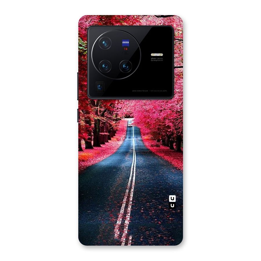 Beautiful Red Trees Back Case for Vivo X80 Pro