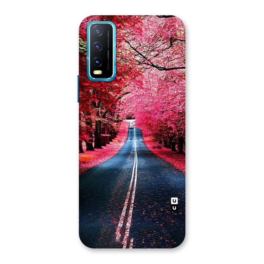 Beautiful Red Trees Back Case for Vivo Y20A