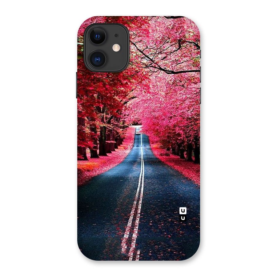 Beautiful Red Trees Back Case for iPhone 11