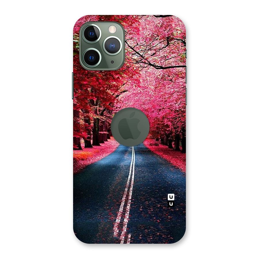 Beautiful Red Trees Back Case for iPhone 11 Pro Logo  Cut